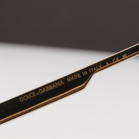 Dolce & Gabbana DG1345 02 Rectangle Eyeglasses 56mm - Gold - Picture 5 of 10